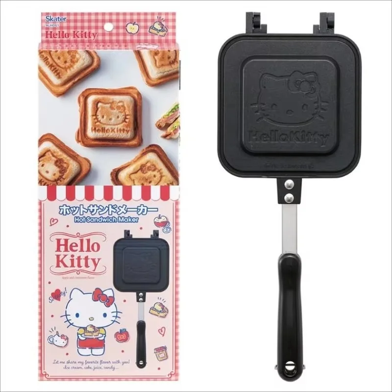 Hello Kittys Kawaii Pancake Maker Anime Kt Cat Frying Pans Mini Non-Stick Pans Picnic Camping Cakes Styling Pan Can Be Fired