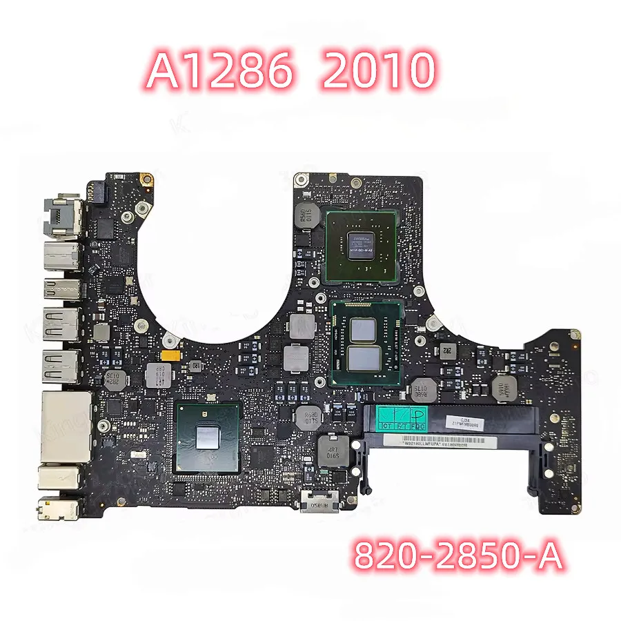 

Original Tested A1286 Motherboard For MacBook Pro 15" A1286 Logic Board 2.4GHz 2.53GHz i5 2.66GHz i7 2010 Year 820-2850-A