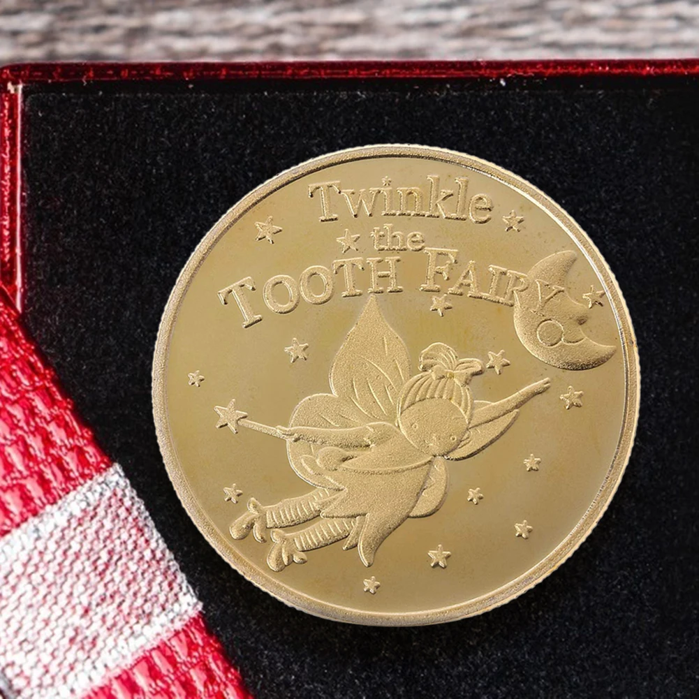 Tooth Fairy Physical Gold Commemorative Coins Creative Art Collectible Gift