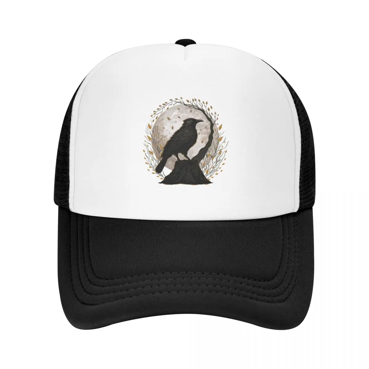 

Crow Bird Witchcraft Occult Mystical Black Raven Baseball Cap beach hat Sports Cap Cosplay hats on offer Women's Hats Men's