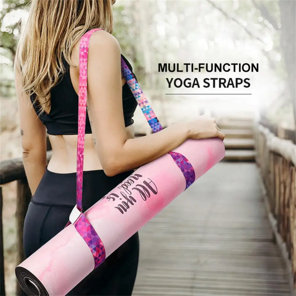 

Adjustable Sports Sling Shoulder Carry Strap Belt Exercise Stretch Fitness Equiment Elastic Yoga Belt Hot Yoga Mat Belts