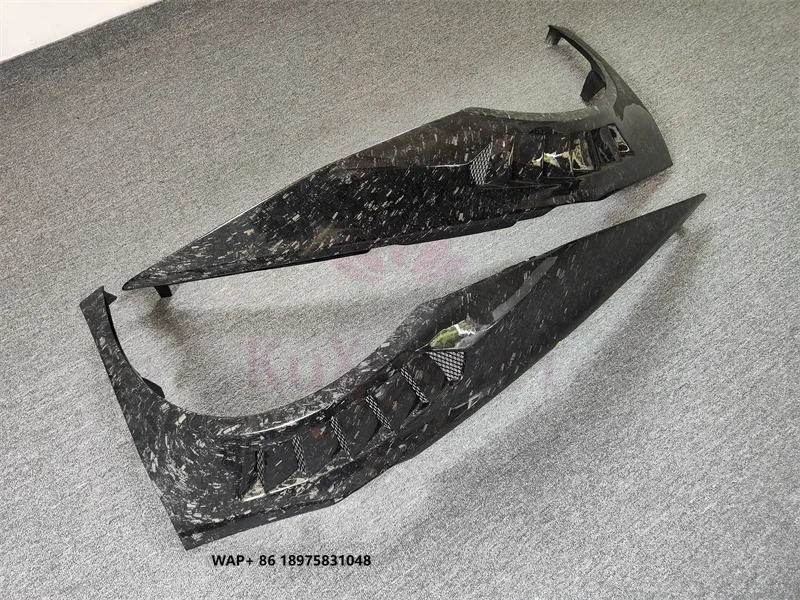 

Factory Direct V-Style Carbon Fiber Forged Front Fender Mudguards Carbon Fiber Body Kit for Huracan LP610 LP580 Cars