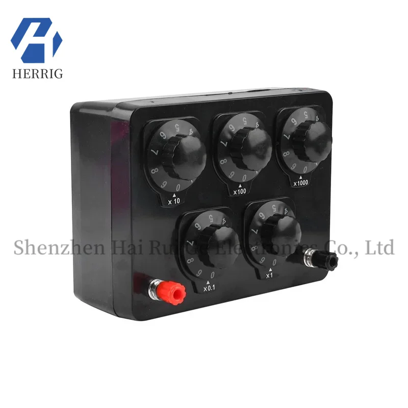 

Teaching resistance box 0~9999.9 ohm middle school physics experiment instrument standard adjustable load simple resistance box