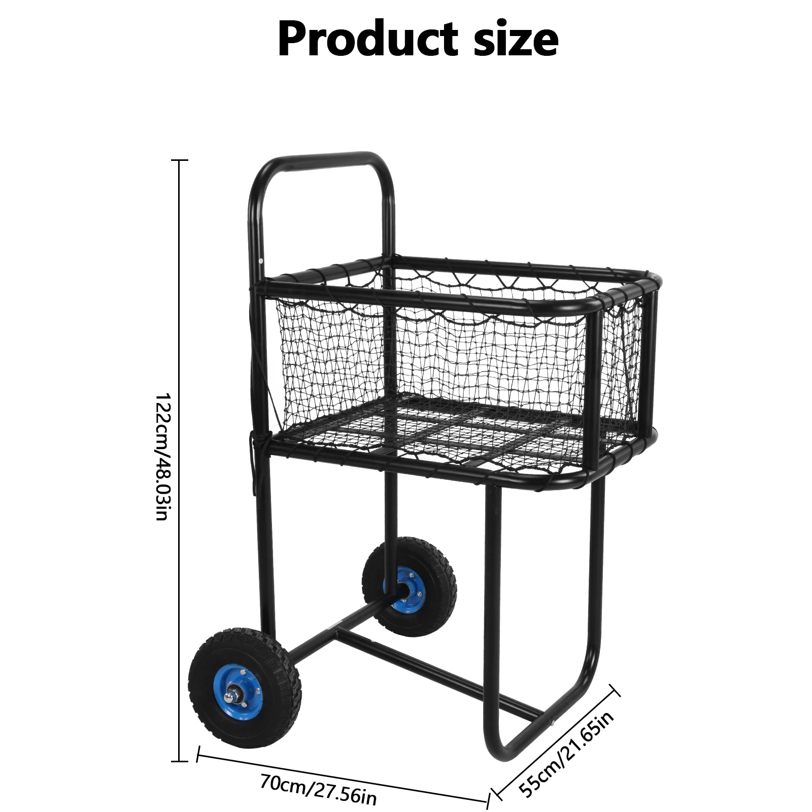 

Корзина-тележка для теннисных мячей на колесах, контейнер для хранения мячей, вмещает сотни мячей для баскетбола, футбола, волейбола, регби