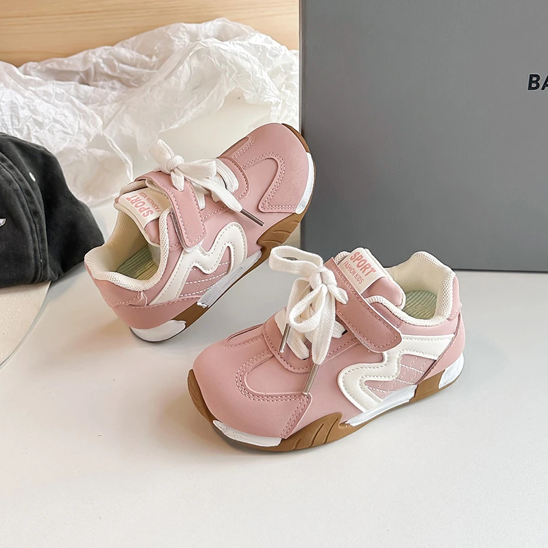 Kids Retro Running Sneakers, Toddler Boys Girls Athletic Casual Shoes, Hook & Loop Soft Anti-slip Sole Walking Shoes