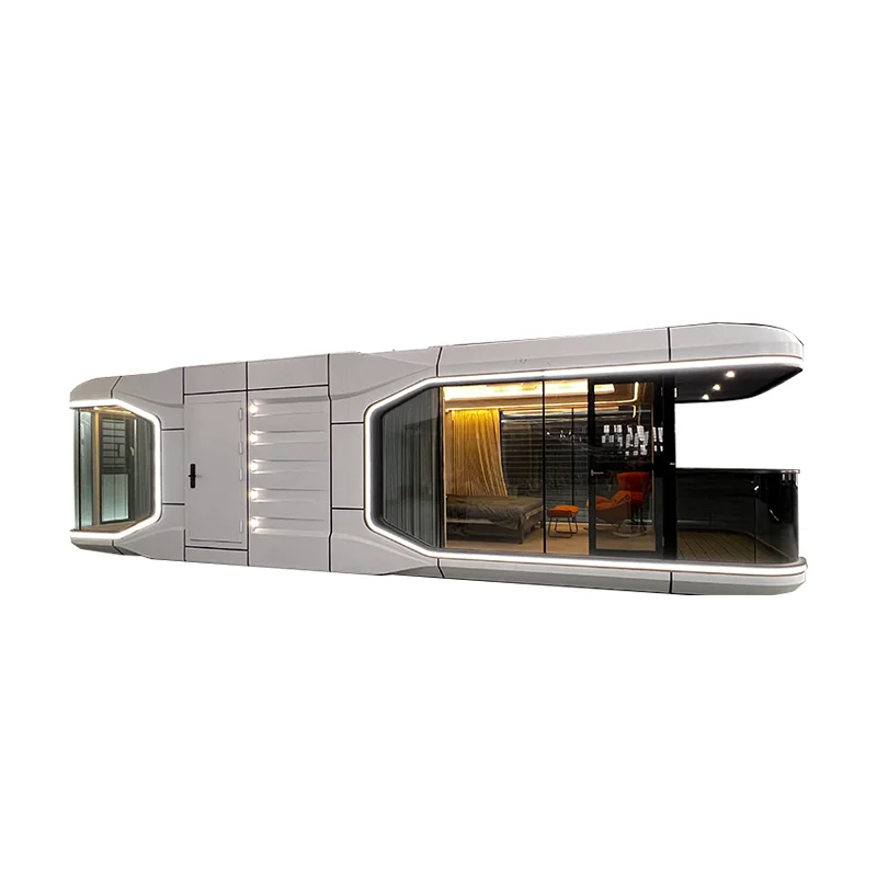 Prefab House space capsule bed hotel cabin modular prefab  house contain container home folding tiny Capsule