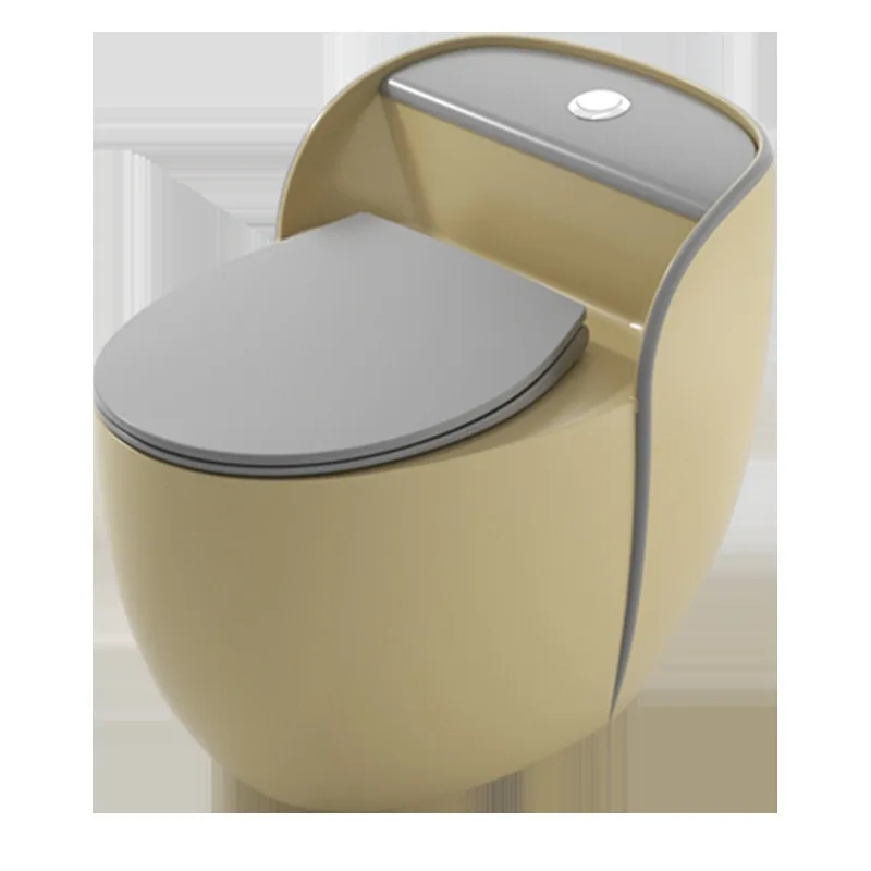 

Color toilet, siphon egg-shaped household water-saving ordinary toilet seat
