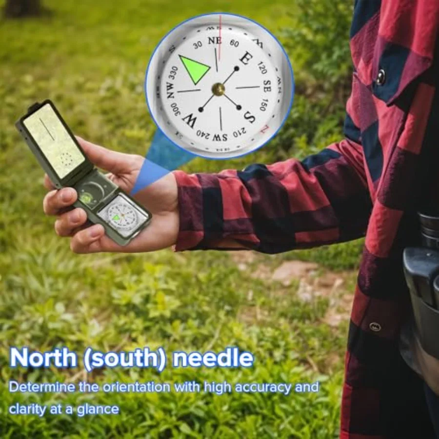 بوصلة المشي لمسافات طويلة بقاء والعتاد الظهر متعددة الوظائف المجال الكشفية البوصلة لفتاة صبي دائم خريطة القراءة أنشطة الجيولوجيا H