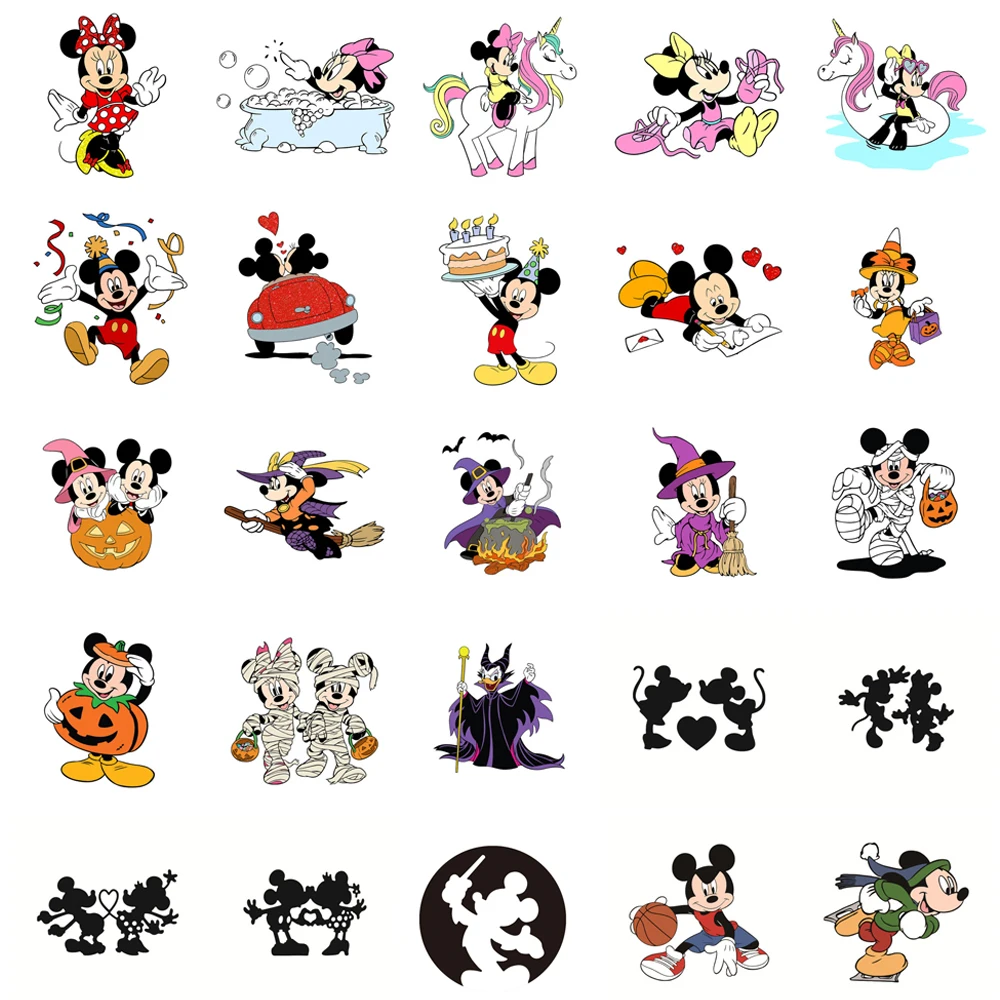 25 style Disney Mickey Mouse Minnie Mouse wykrojniki do metalu Halloween wykrojniki na dekoracje do scrapbookingu karty DIY Making