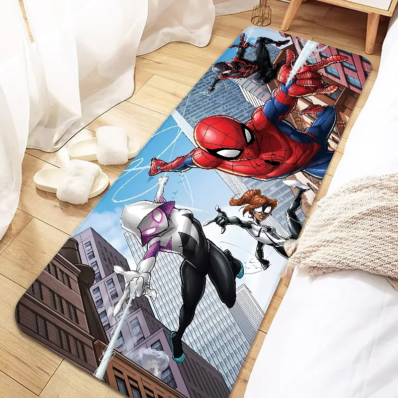 

Hot Anime Spiders-Man Door Mat Entrance Non-slip Washable Kitchen Carpet Living Room Hallway Rugs Bathroom Bath Door Mats