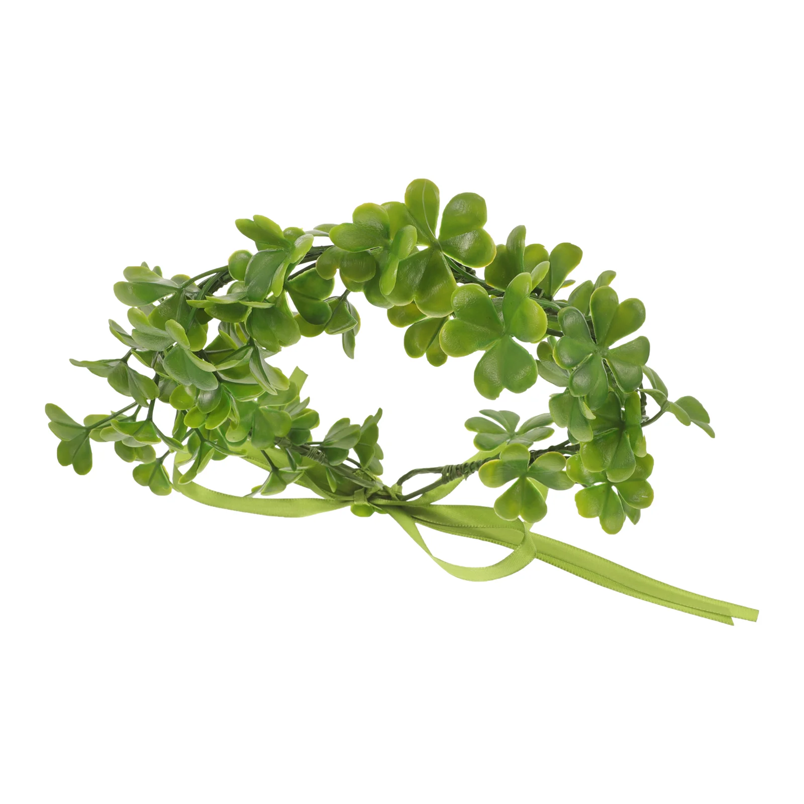 Wreath St Patricks Day Shamrock Crown Ceramics Resin Fairy Accessories for Women Headband Girls