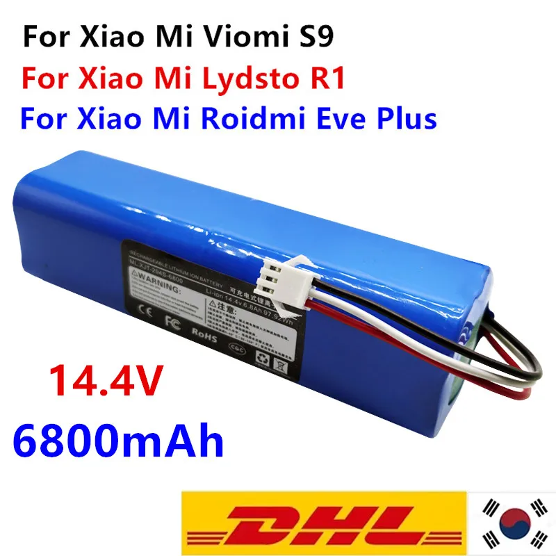 

Lydsto R1 Rechargeable Li-ion Battery Robot Vacuum Cleaner R1 Battery Pack with Capacity 6800mAh