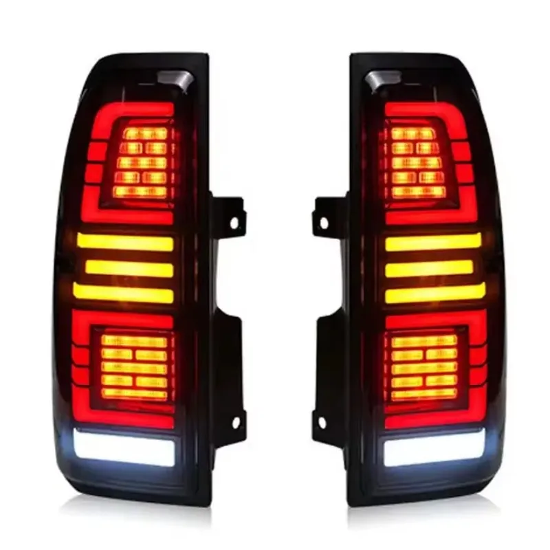 

DK Motion для Prado LC95 LC90 Светодиодные задние фонари Toyota Stop Reverse Lander Cruiser Автоматический задний фонарь в сборе