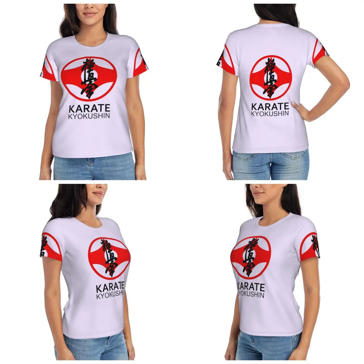 Kyokushin Kaikan Karate Symbol Kyokushinkai Dojo T-Shirt Women Short Sleeve T Shirts Crew Neck Streetwear Cotton Summer Tees