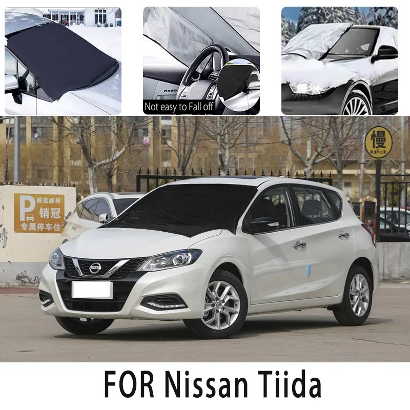 

Carsnow cover front coverfor Nissan tiida snowprotection heat insulation shade Sunscreen wind Frost prevention car accessories