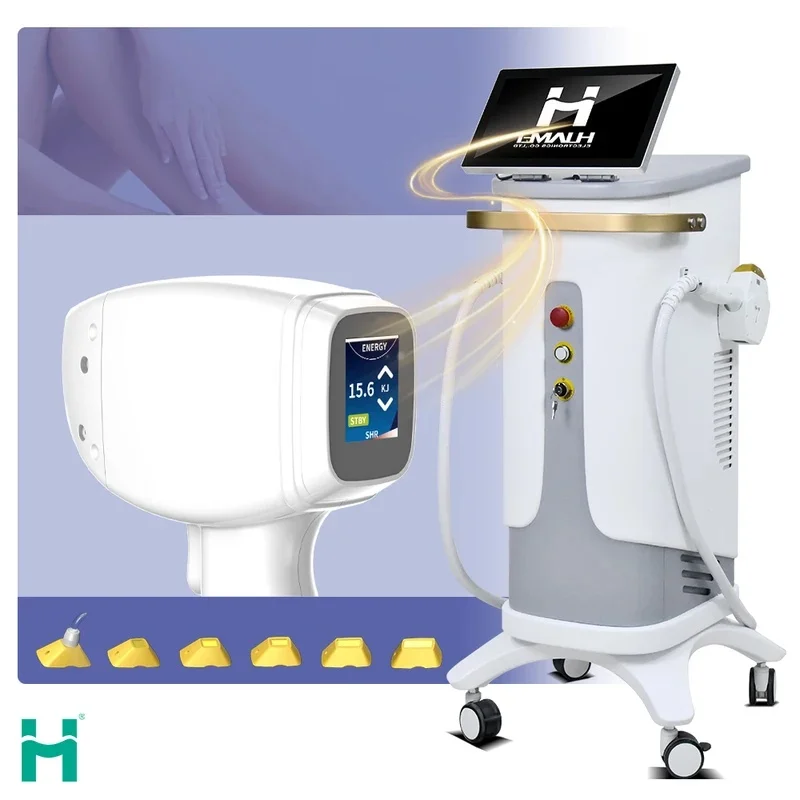 2025 Professional Ice Platinum Titanium 808nm Diode Laser Device 4 Wavelength 755 808 940 1064 Diode Laser Hair Removal Machine