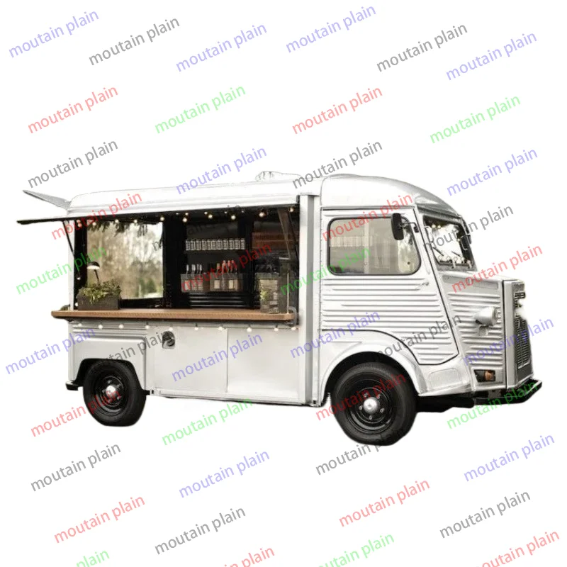 Car Coffee Van Big Bakery Bus Hot Dog Ice Cream Cart Food Truck Vintage New Design Food kiosk Mobile