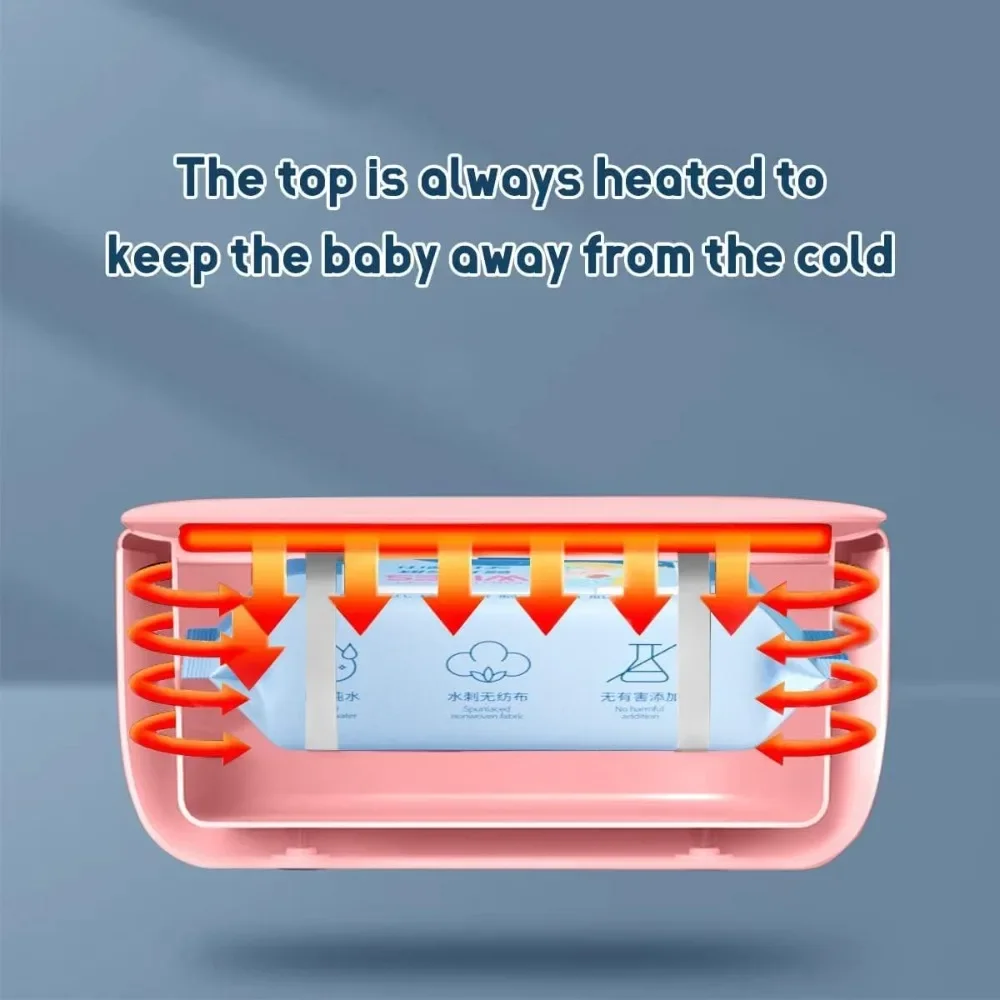 Calentador de toallitas para bebés, dispensador de toallitas húmedas para bebés con pantalla Digital, modos de temperatura ajustables, elementos esenciales para exteriores para recién nacidos