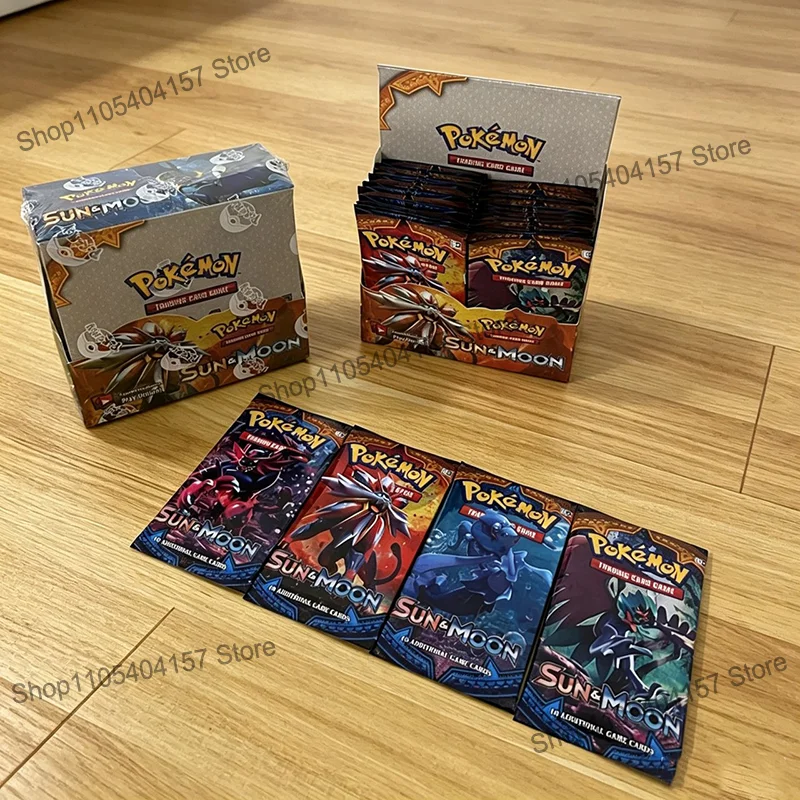 360Pcs TCG Sun & Moon Booster Bundle English Edition Trading Cards Anime Collection Card Toy Gift