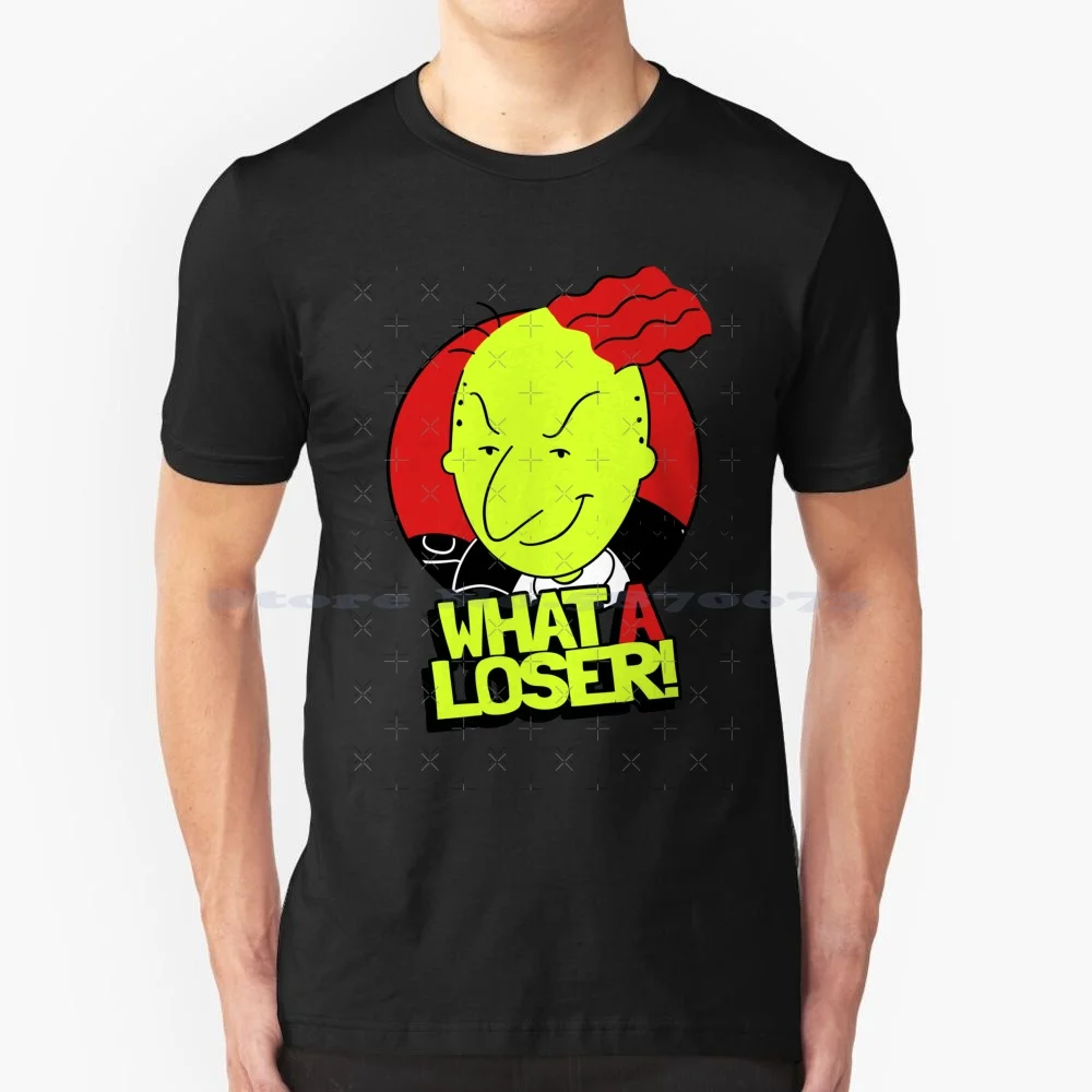 What A Loser! T Shirt 100% Cotton Tee Doug Nicktoons Roger Klotz 90s Nostalgia Cartoons Quailman Nerd