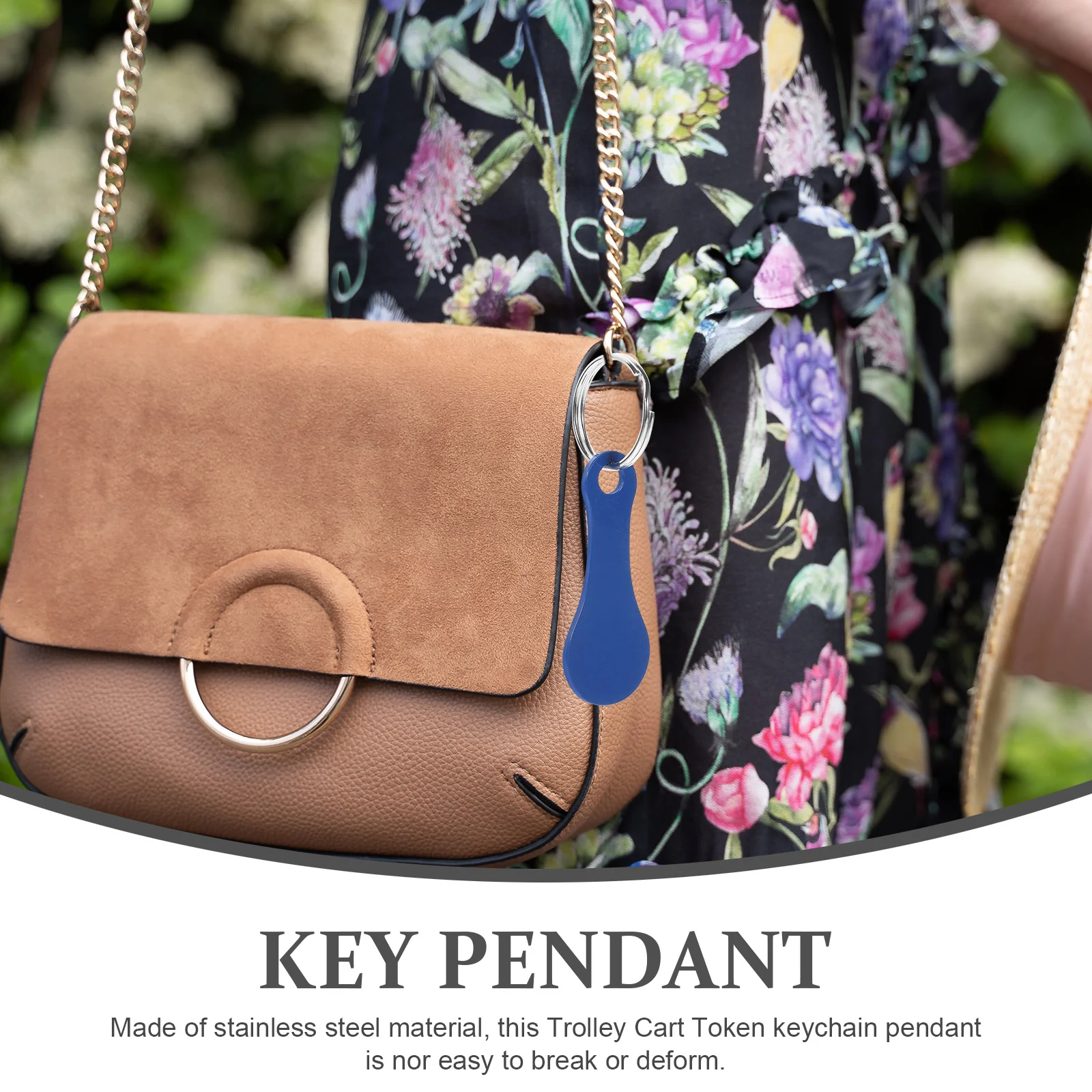 5PCS Shopping Cart Token Keychain Trolley Token Keyring Metal Tokens Lab Cart Accessory Keychain Decorations