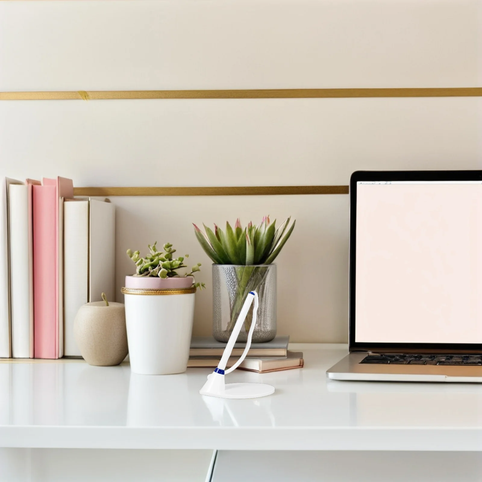 

Counter Pen With Plastic Base Secure Desk Writing Instrument Smooth Ballpoint For Office School Bank Hotel Use