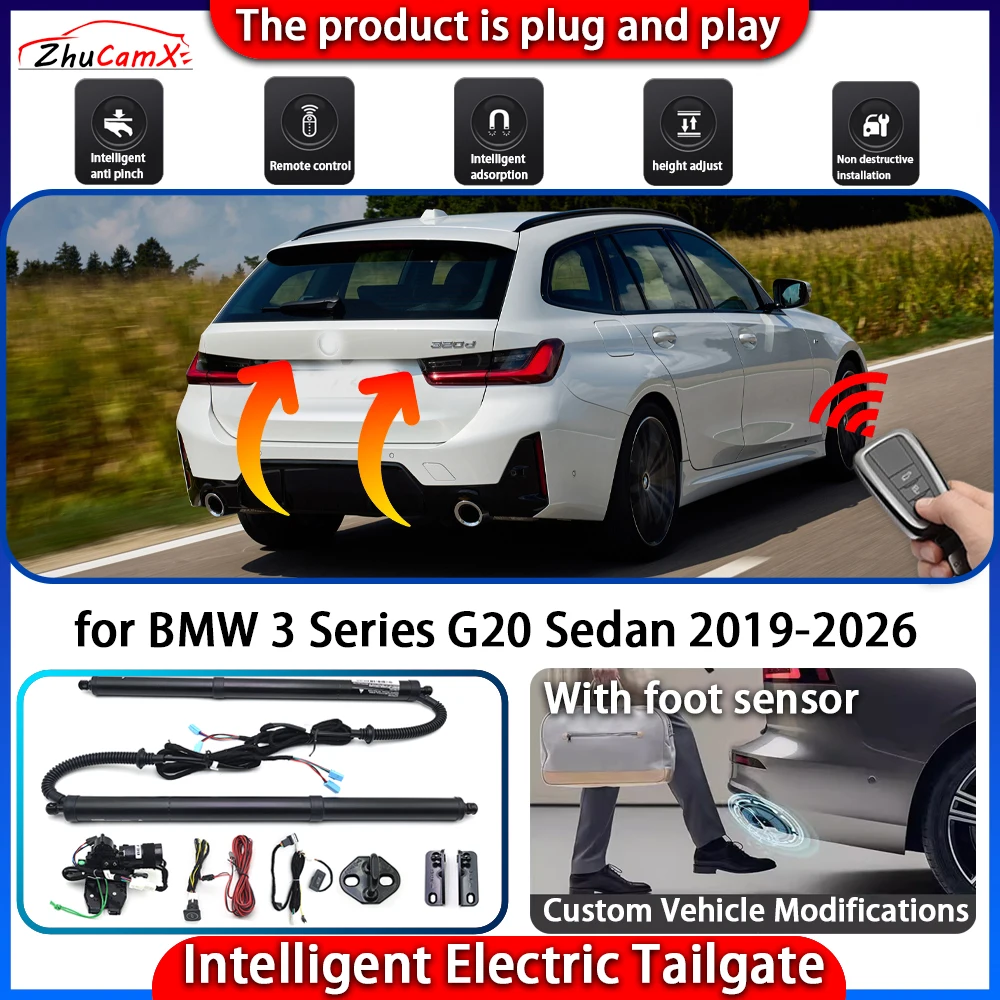 

ZhuCamX Smart Powered Tailgate System for BMW 3 Series G20 Sedan 2019-2026 Automatic Intelligent Electric Trunk Lift Control Kit