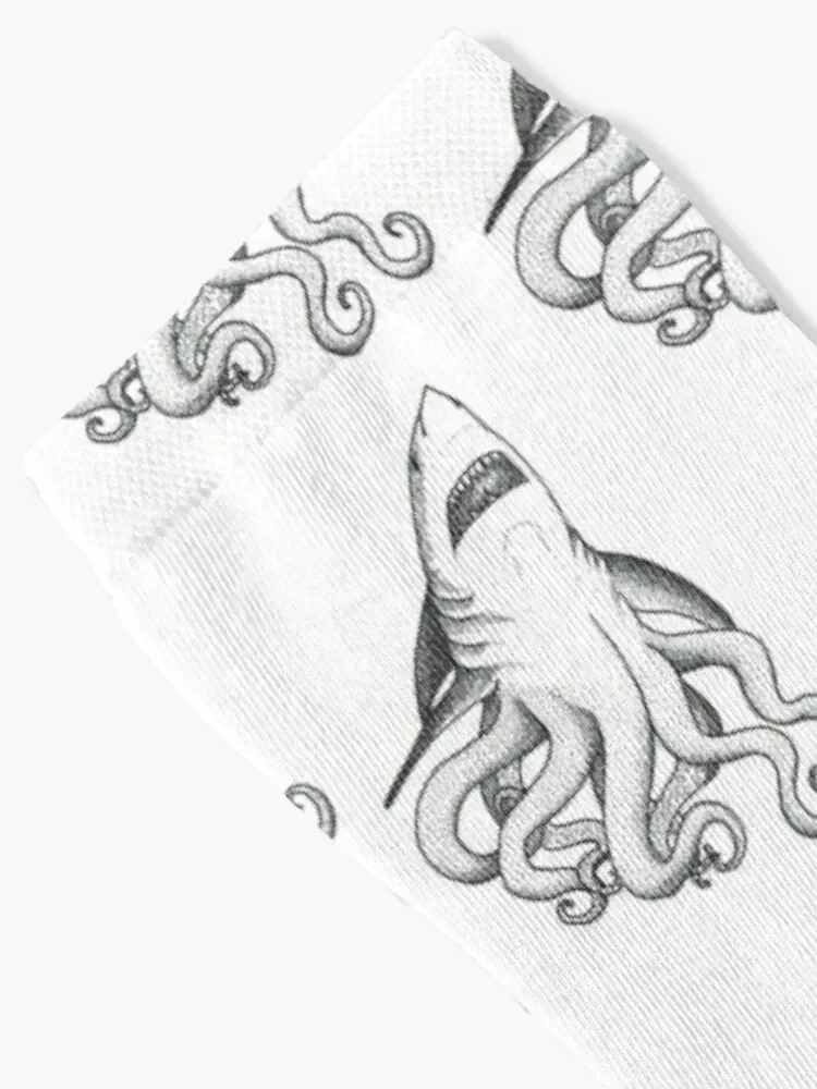 جوارب Pointillist Sharktopus جوارب عيد الميلاد جوارب رياضية للثلج للرجال والنساء #2