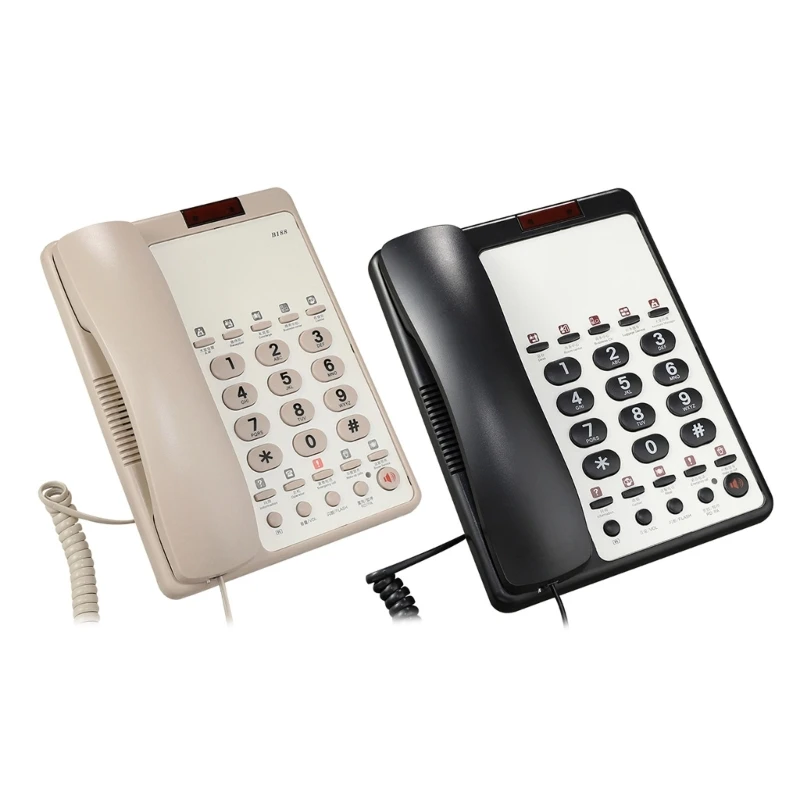 B188B Fixed Landline Phone Desktop and Wall Mount Lanldine Telephone for Hotel