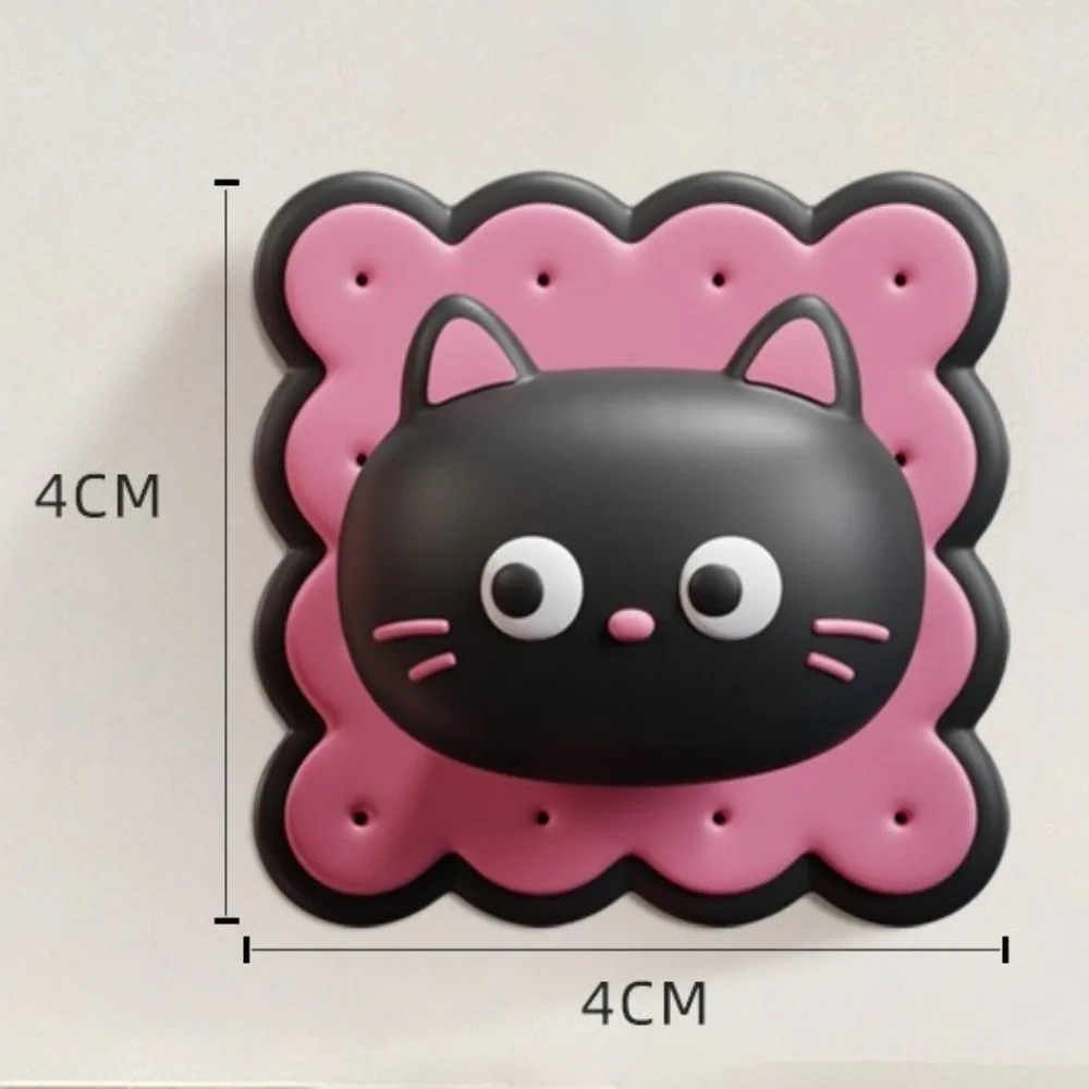 Neue Cartoon Katze Puppe Tür Stoßstange Aufkleber PVC Anti-Trap Schutz Türgriff Stumm Pad Langlebig Tür Griff Stop hause Verwenden