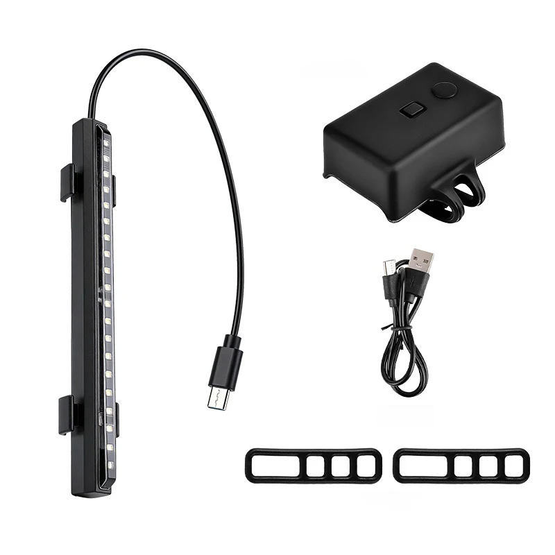 AliExpress OFFBONDAGE RGB Bicycle Taillight 1200mAH 16 Modes LED Flowing Bike Rear Light MTB Light for Bike Rechargeable Waterproof Warning