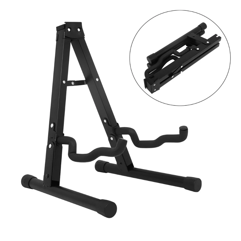 Metal Floor Electric Guitar Stand Folding Musical Instrument Stand