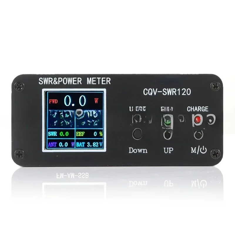 For CQV-SWR120 120W SWR & Power   Meter High Standing Wave Alarm Function  Full Color HD Display FM-AM-SSB