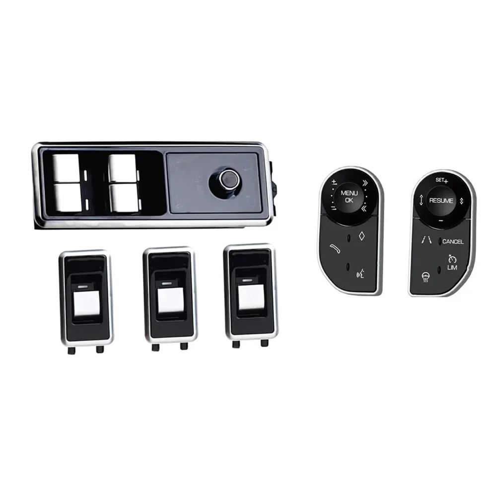Car Interior Upgrade Window Switch High Reliability Brand New Condition Stable Performance For Range Rover L405 Black, Silver