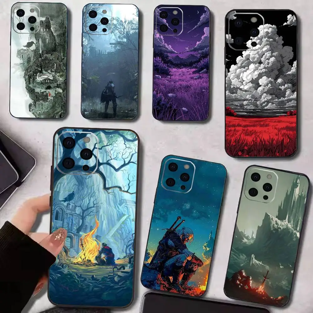 

Video Game Reference Art Phone Case For iPhone17,16,15,14,13,12,11 Plus,Pro Magnetic with Magsafe Wireless Charging