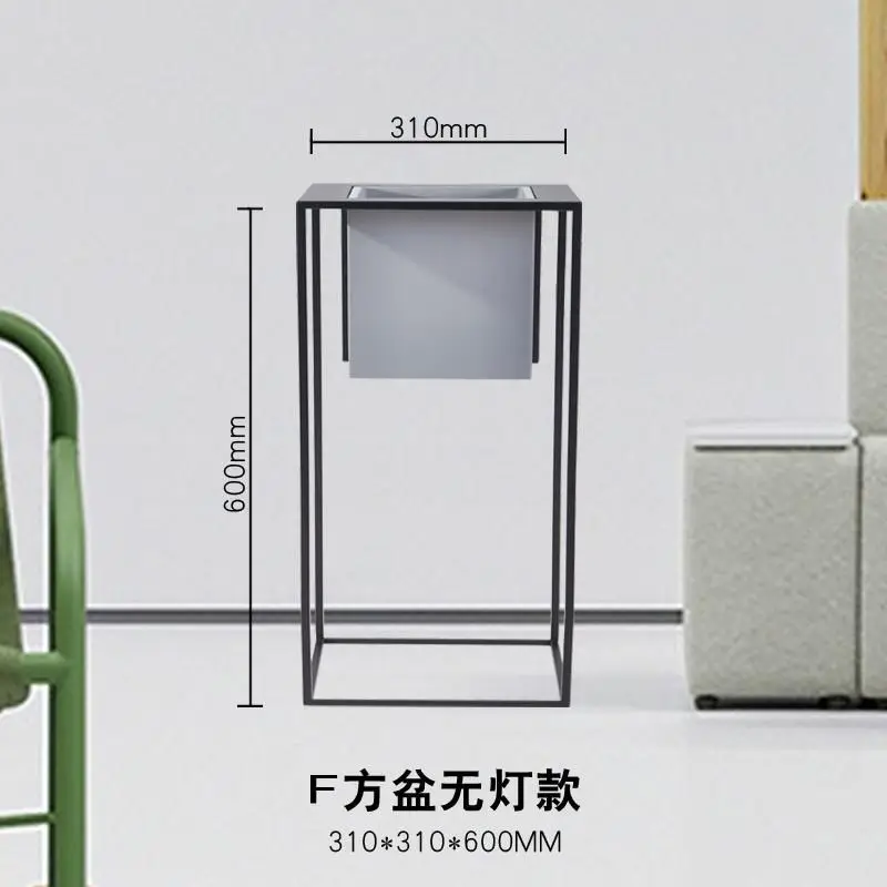 

Living room flower stand next to TV light luxury floor-to-ceiling indoor high-end creative simple