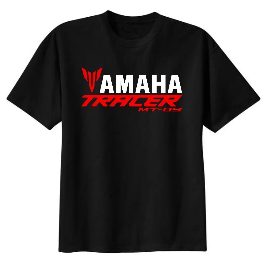 

2024 for Yamahas Tracer Mt 09 T Shirt Men New Logo T-Shirt 100% Cotton Summer Short Sleeve Round Neck Tees Male