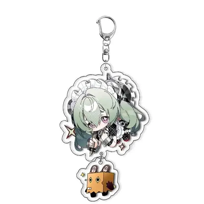 Game Zenless Zone Zero Keychain Ellen Joe Hoshimi Miyabi Von Lycaon Nicole Cartoon Anime Cute Pendant KeyRing Jewelry Badge Gift