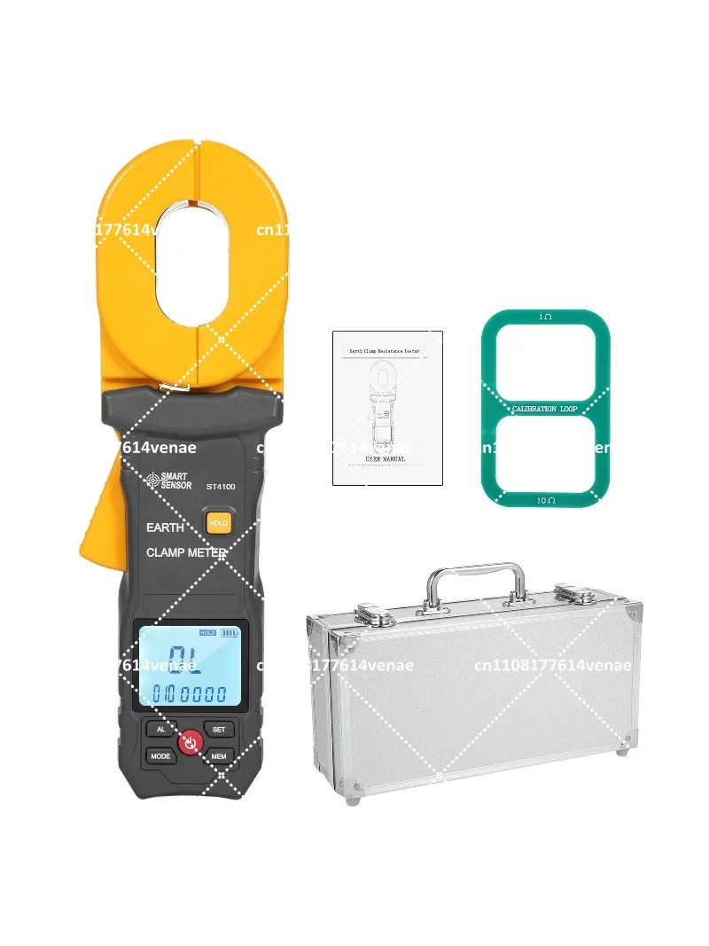 Ground Earth Resistance Tester Multifunction Digital Clamp Meter LCD Display Alarm Clamp Ammeter