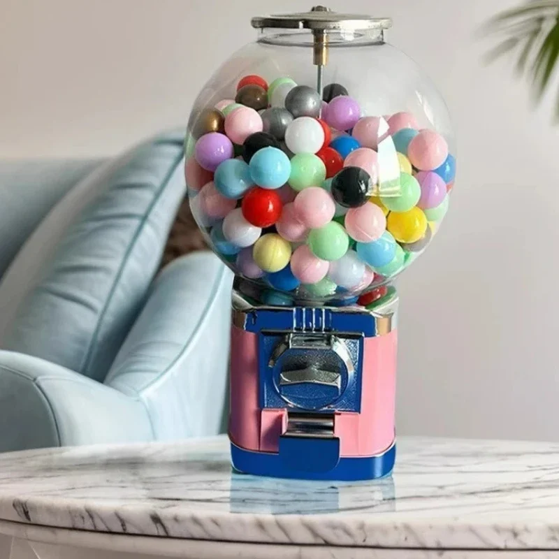 Mini Twist Egg Machine Coin Toy Dispenser Raffle Elastic Ball Capsule Machine Creative Home Decor Kids Gift Daily Use 캡슐 머신