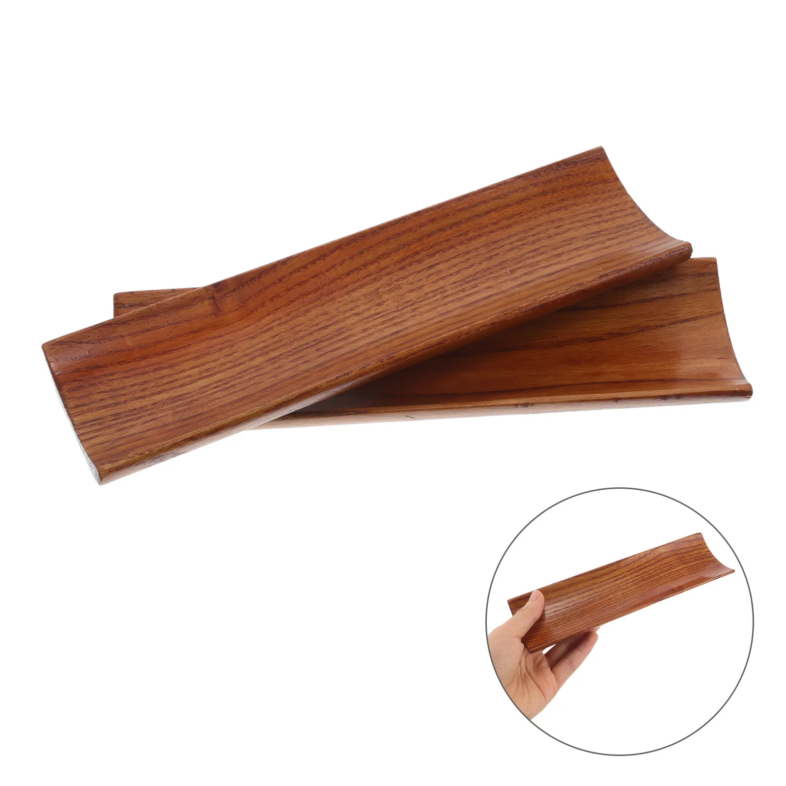 2x Bamboo Sushi Board boat plate Rectangular Platform Cooking Sashimi basin Japanese Korean Cuisine Tableware Serving Plate Tray view 5