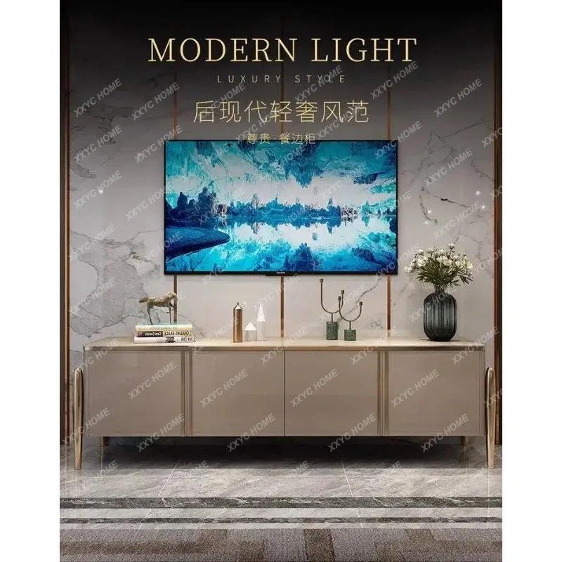 XX Minimalist Golden Tv Cabinet Storage Classic Modern Living Room Tv Stands   Television Furniture
