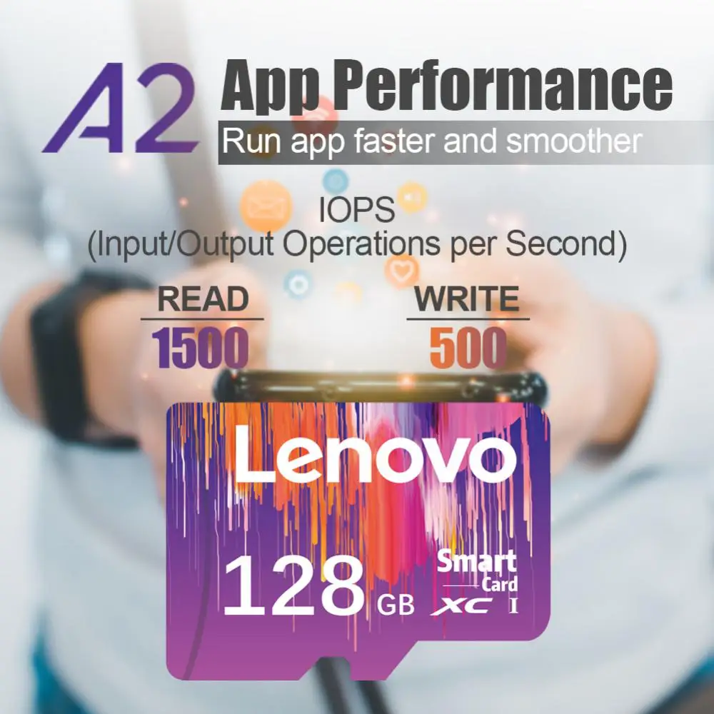 Lenovo 2TB Class 10 Memory Card 512GB SD Card 256GB Micro TF SD Card 128GB TF Flash Memory Card 1TB For Phone Camera Drone