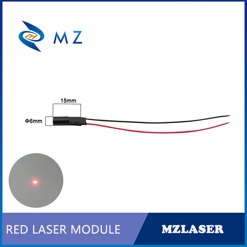 Red Dot Laser Diode Module Hot Selling Compact Mini D6mm 650nm 10mw 3-5V With PD Industrial Grade Machine Spot Laser