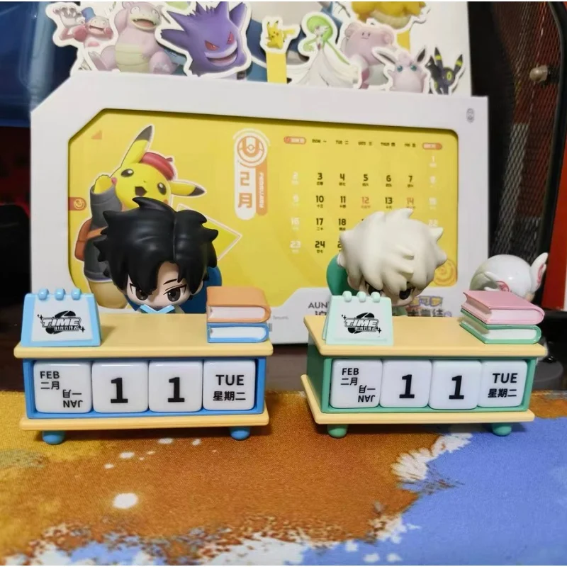 Calendario de escritorio de enlace genuino, figura de Cheng Xiaoshi Lu Guang, adornos periféricos de Anime, figura de acción, modelo de muñeca, regalo para niña