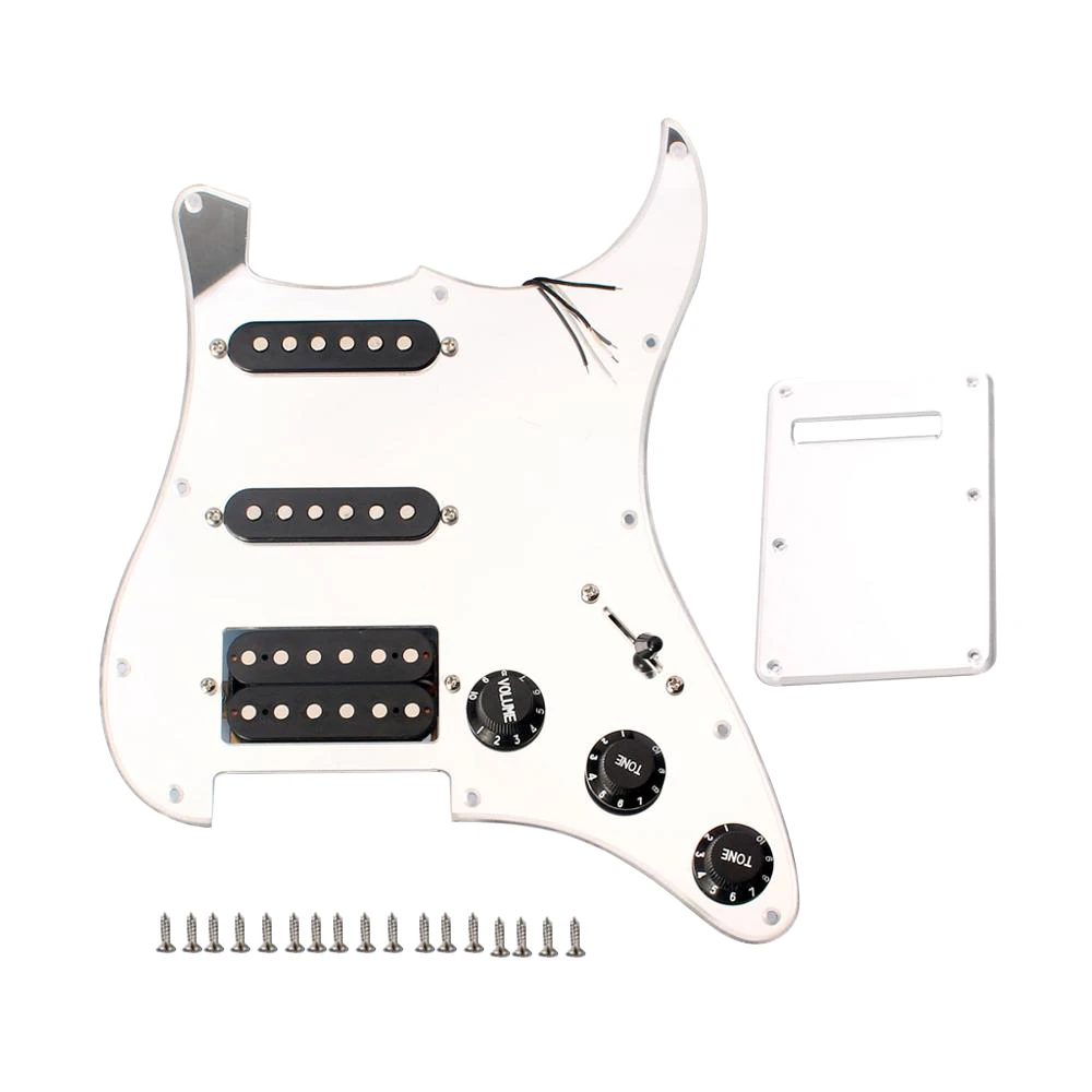 

Mirror Pickguard 3-Ply Ssh Loaded Prewired Humbucker Pickguard Pickups Set for Guitar