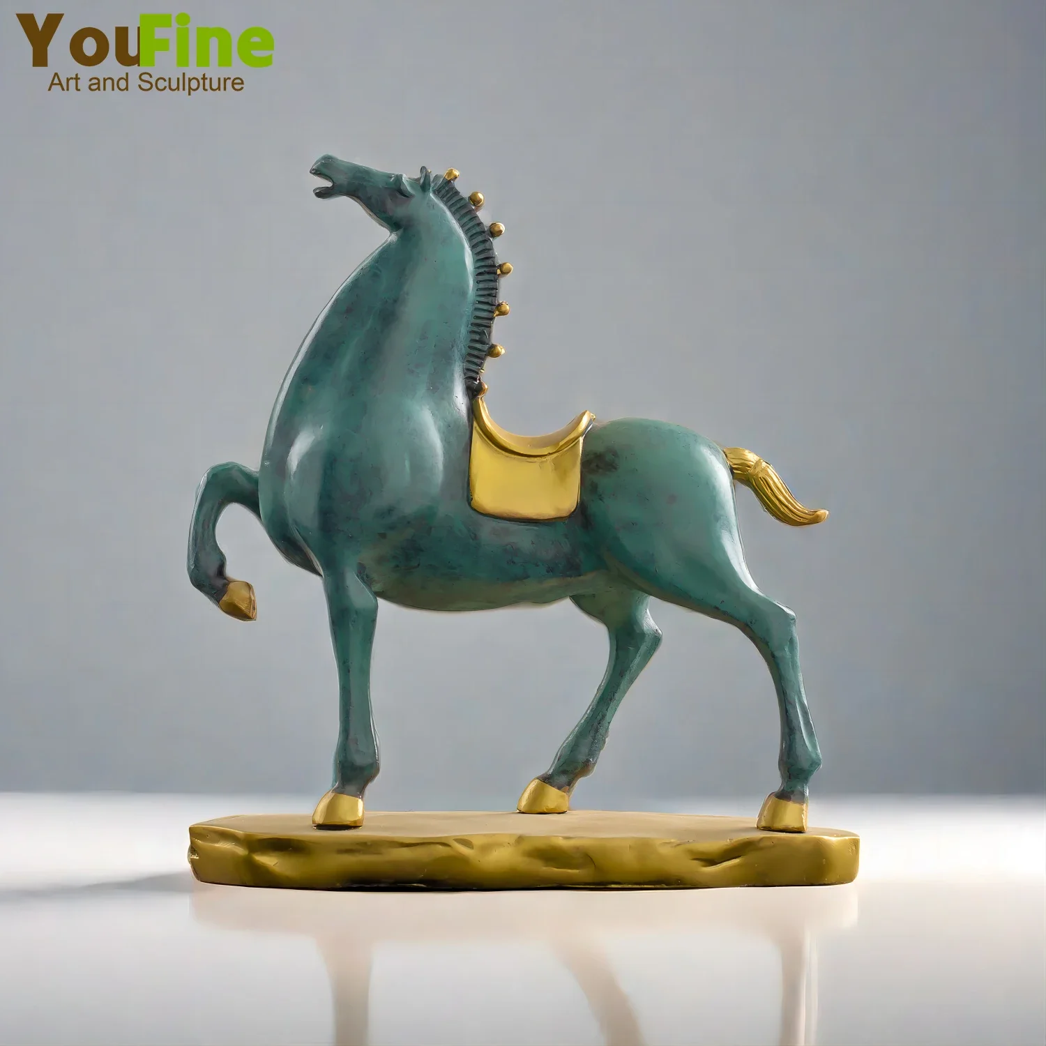 Vintage Chinese Tang Horse Bronze Statue 7