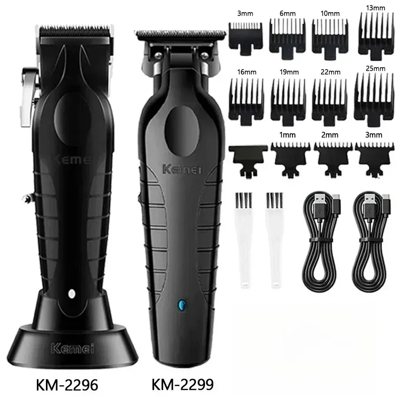 Kemei Haarschneidemaschine Kit KM-2296 KM-2299 KM-1102 Elektrische Haarschneidemaschine für Herren Professionelle Haarschneidemaschine für Männer