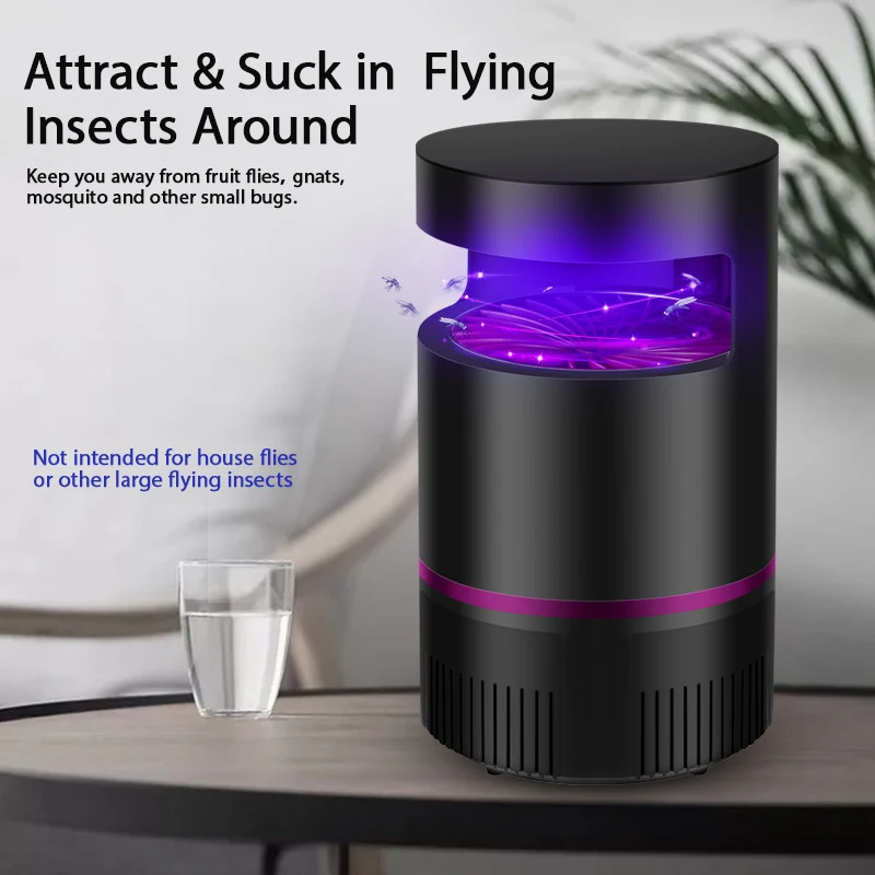 Trampa para insectos de interior, trampa para mosquitos y moscas de frutas, atrapamoscas para uso interior, mata insectos voladores como mosquitos,