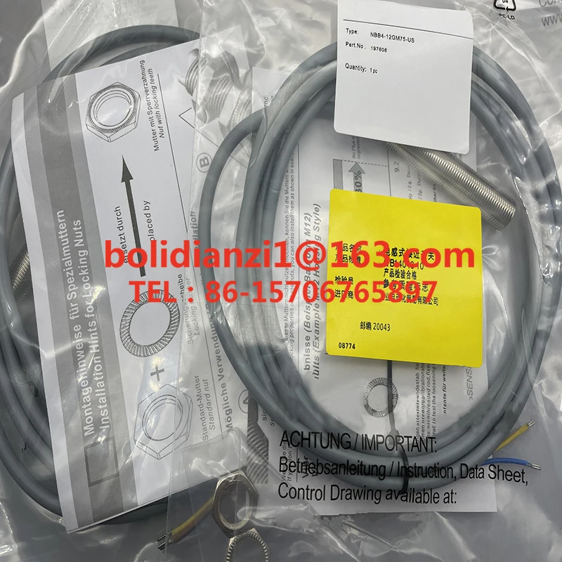 NBB4-12GM75-US Sensor original, novo